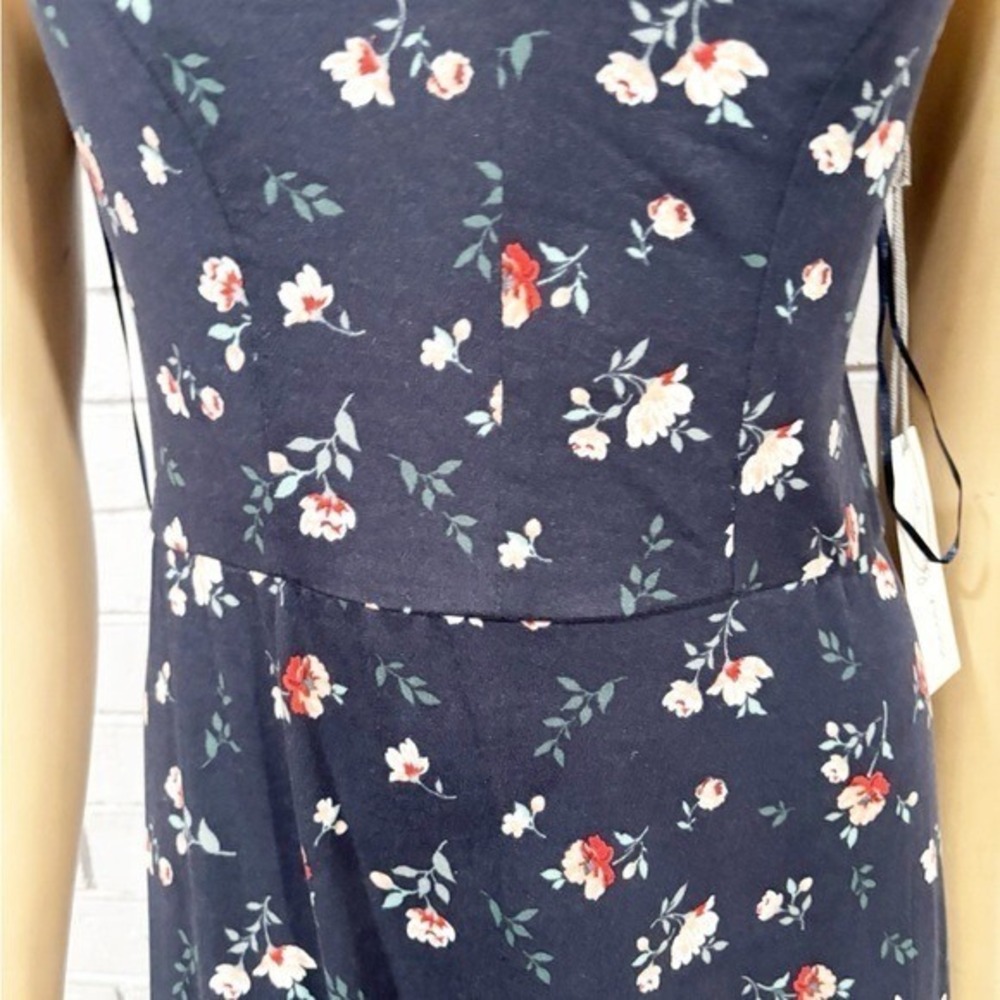 Nine Britton Women's Blue Floral Willow Knit‎ Maxi Dress - Size Medium - Picture 11 of 15